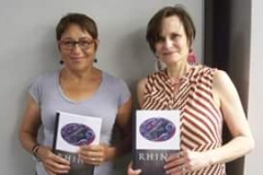 Cave Canem Executive Director Alison Meyers and Co-Founder Toi Derricotte show their support for Rhino Poetry